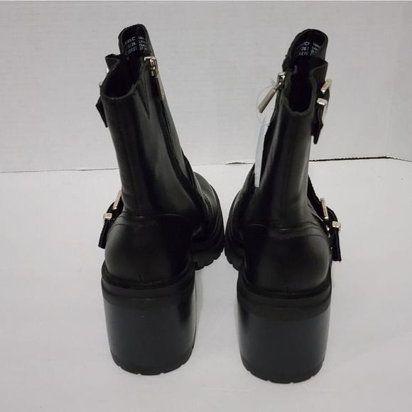 KENNETH Cole Rhode Buckled Short Leather moto Boot with Polar Grip size 10 new!! - Picture 4 of 11